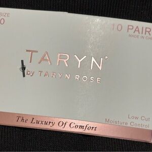 Taryn Rose Black Low Cut Socks 10 Pairs size 4-10
